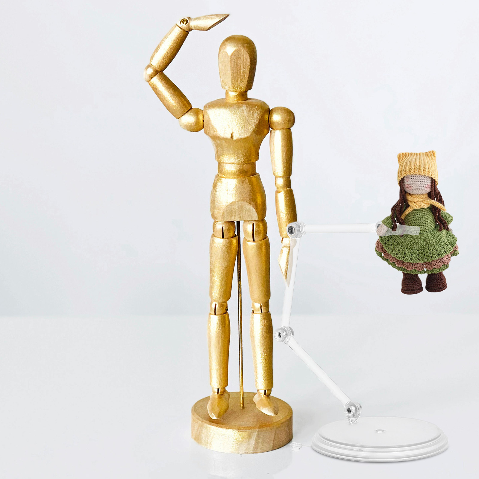 3 قطع حامل شفاف قابل للتعديل ب - مراجعة Action Figure Stand وسعره