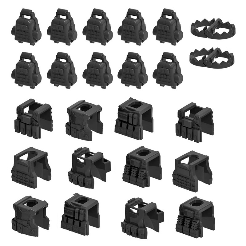 MOC العسكرية درع التكتيكية ستر - مراجعة Lego Minifigure Holder وسعره